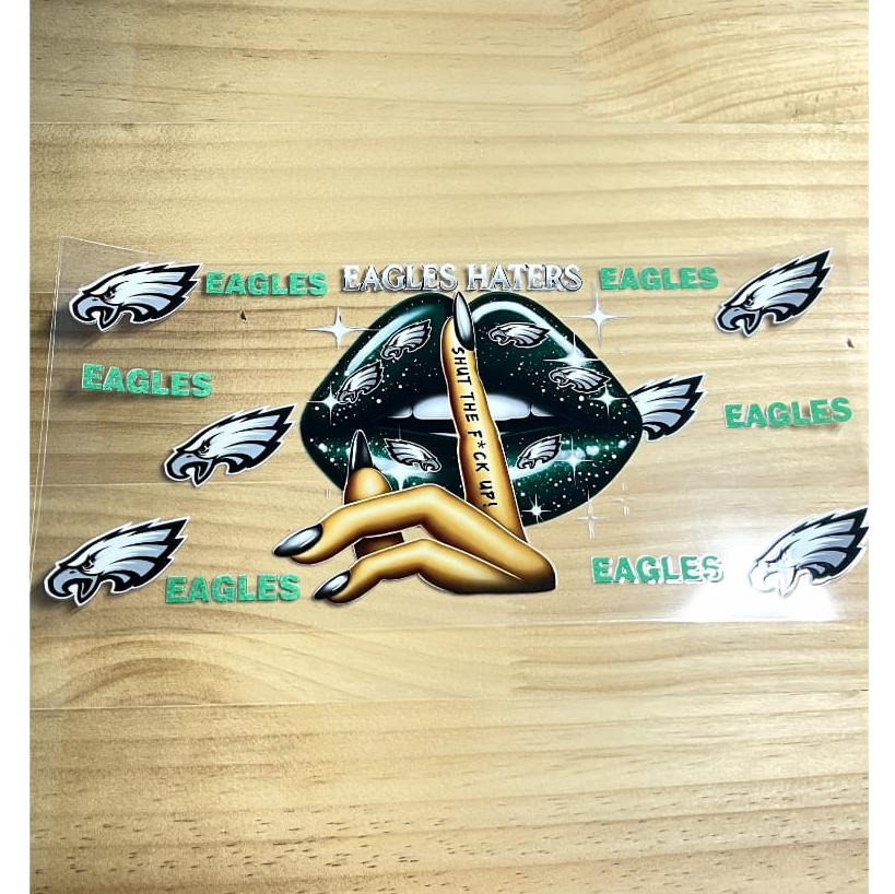16oz UVDTF Cup Wraps,Sport, Football Teams ,Eagles