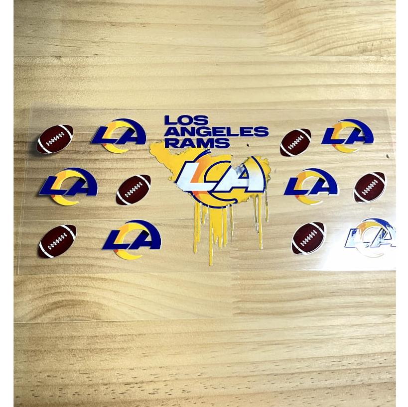 16oz UVDTF Cup Wraps,Sport, Football Teams ,Rams