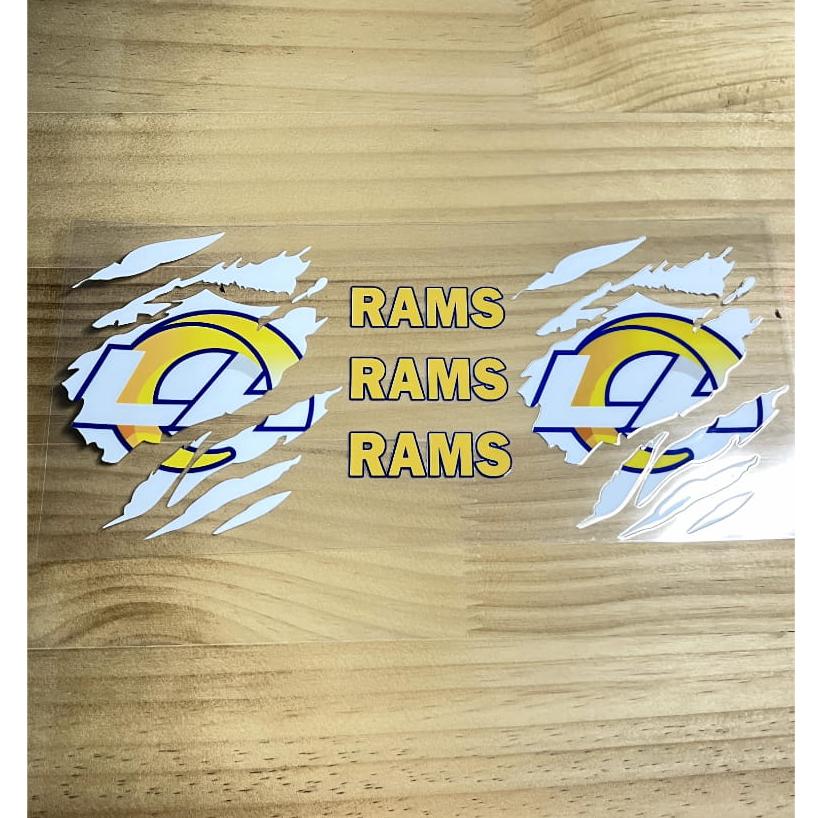 16oz UVDTF Cup Wraps,Sport, Football Teams ,Rams