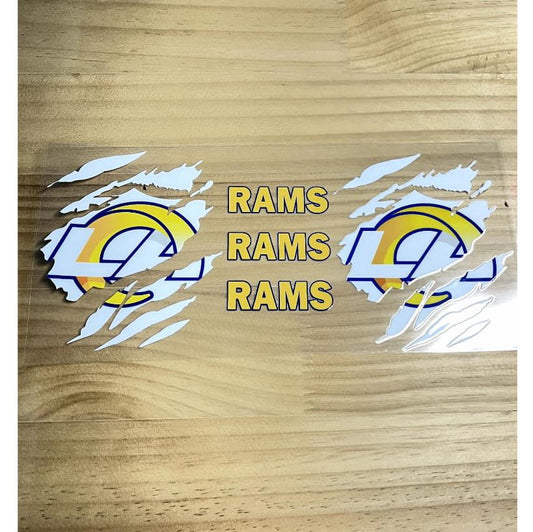 16oz UVDTF Cup Wraps,Sport, Football Teams ,Rams