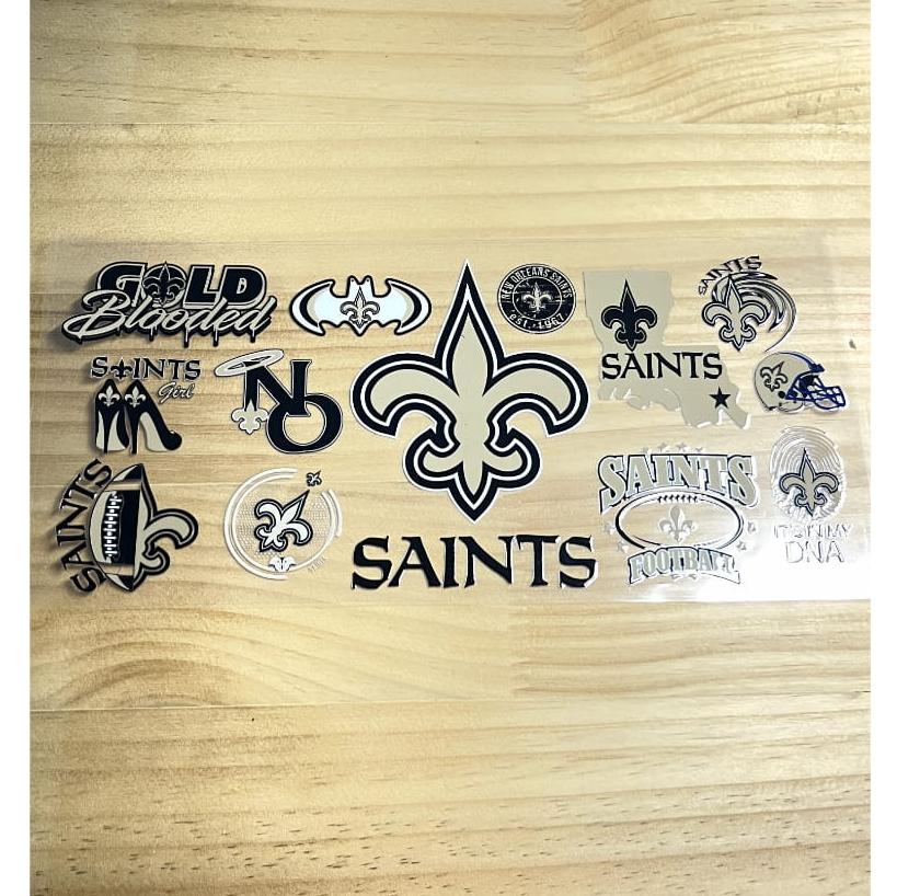 16oz UVDTF Cup Wraps,Sport, Football Teams ,Saints
