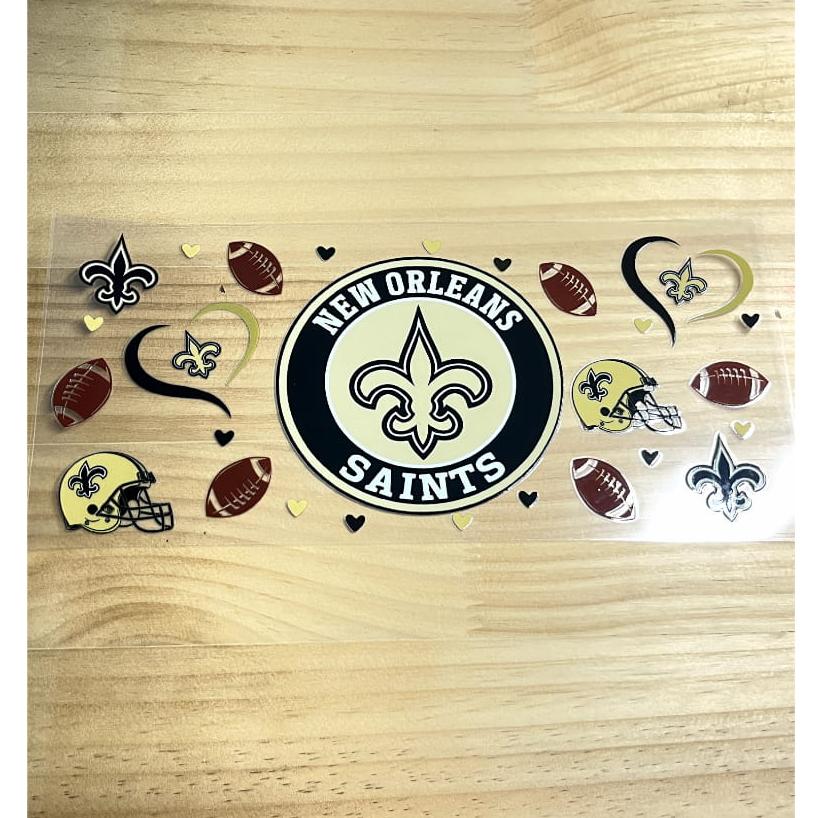 16oz UVDTF Cup Wraps,Sport, Football Teams ,Saints