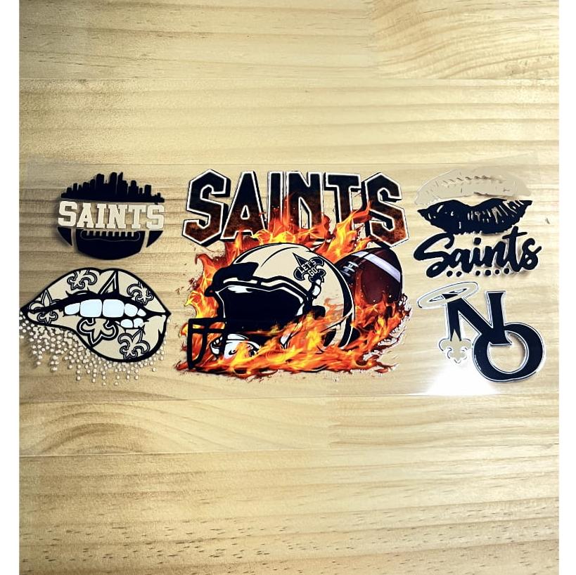 16oz UVDTF Cup Wraps,Sport, Football Teams ,Saints