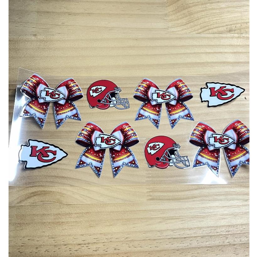 16oz UVDTF Cup Wraps,Sport, Football Teams ,Chiefs ,KC
