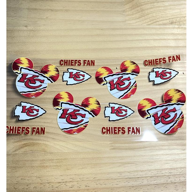16oz UVDTF Cup Wraps,Sport, Football Teams ,Chiefs ,KC