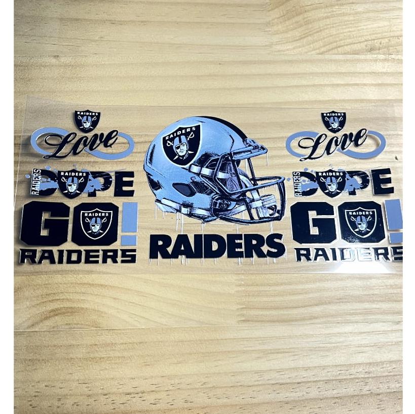 16oz UVDTF Cup Wraps,Sport, Football Teams, Raiders