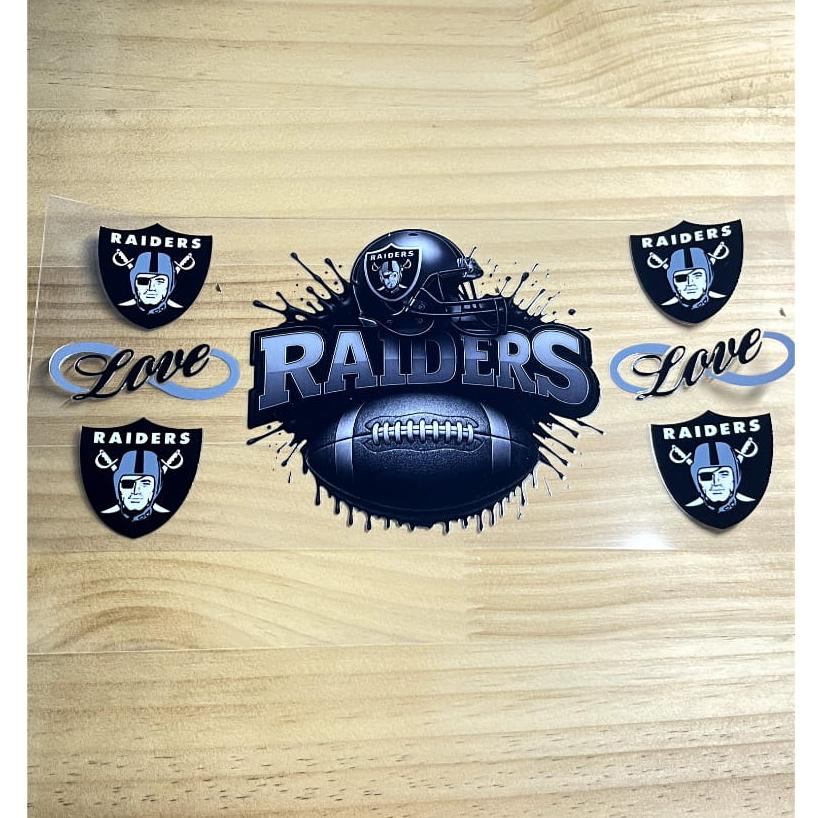 16oz UVDTF Cup Wraps,Sport, Football Teams, Raiders