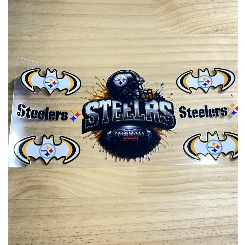 16oz UVDTF Cup Wraps,Sport, Football Teams ,Steelers