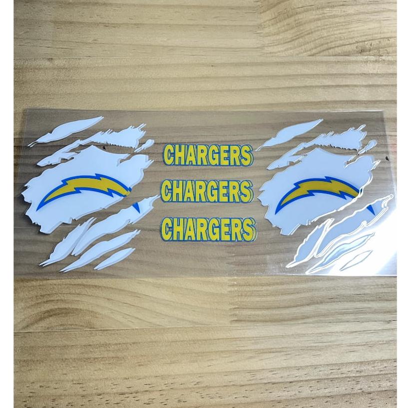 16oz UVDTF Cup Wraps,Sport, Football Teams ,Los Angeles Chargers
