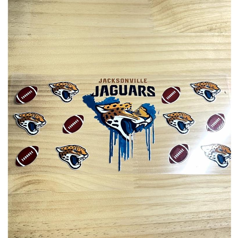 16oz UVDTF Cup Wraps,Sport, Football Teams ,Jaguars