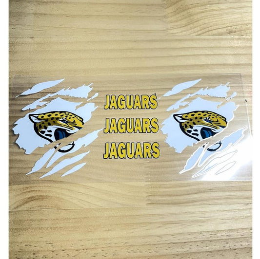 16oz UVDTF Cup Wraps,Sport, Football Teams ,Jaguars