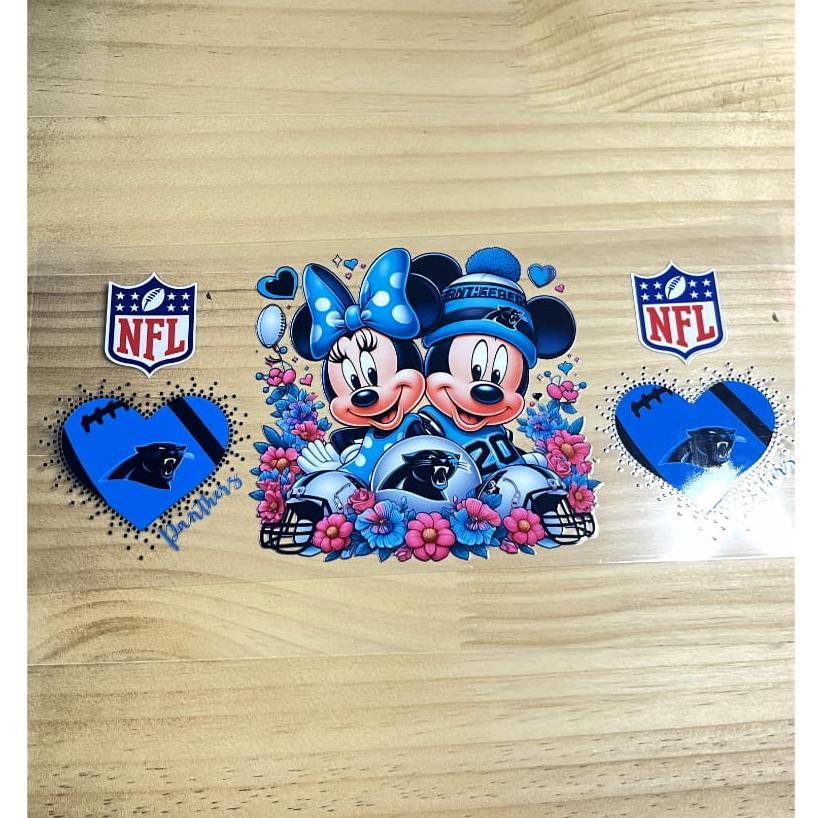 16oz UVDTF Cup Wraps,Sport, Football Team, Panthers