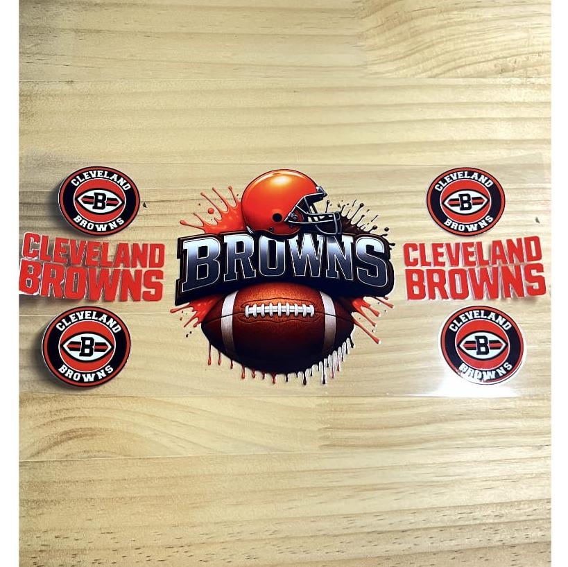 16oz UVDTF Cup Wraps,Sport, Football ,Browns