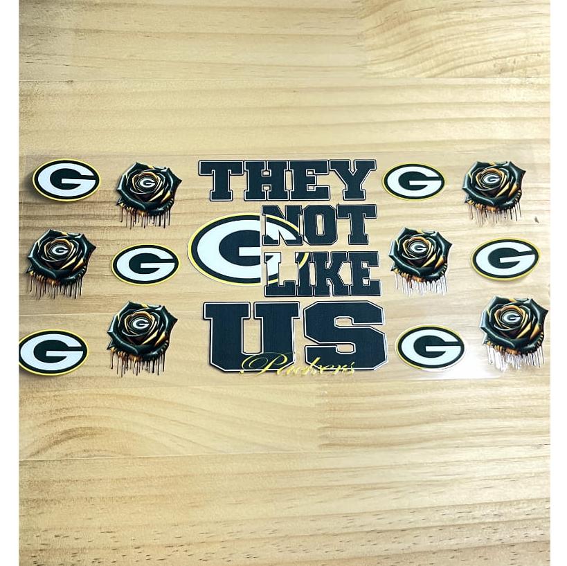 16oz UVDTF Cup Wraps,Sport, Football ,Green Bay Packers