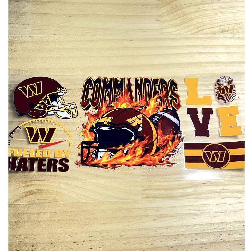 16oz UVDTF Cup Wraps,Sport, Football , Washington