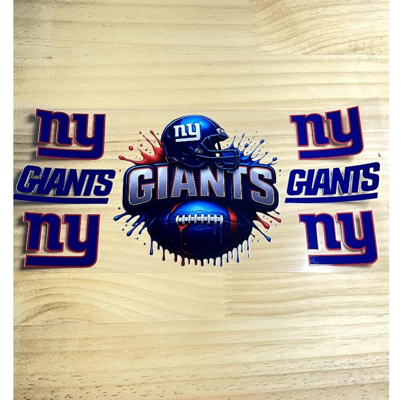 16oz UVDTF Cup Wraps,Sport, Football ,Giants ,ny