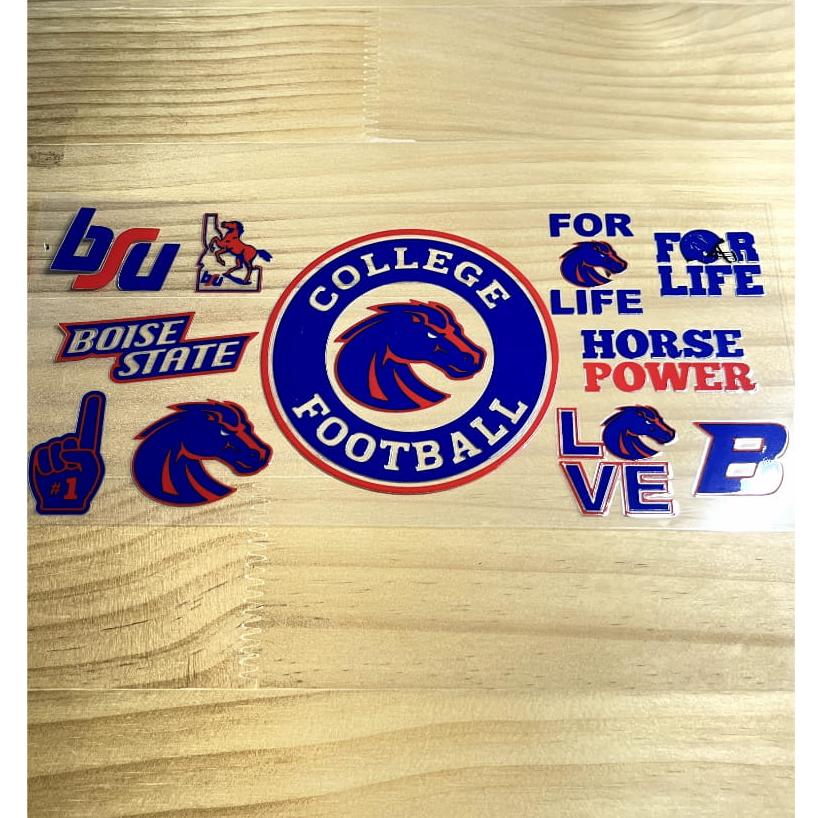 16oz UVDTF Cup Wraps,Colleage Football Sport Teams , Horse Power