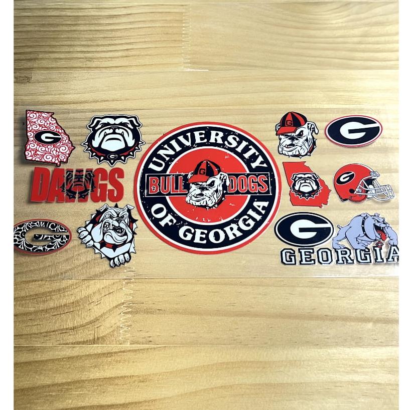 16oz UVDTF Cup Wraps,Sport, College Football , Georgia