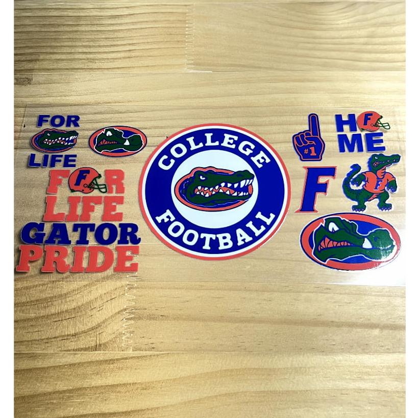 16oz UVDTF Cup Wraps,Colleage Football Sport Teams , The Florida Gators
