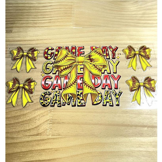 16oz UVDTF Cup Wraps,Sport,Softball Game Day