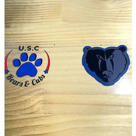 16oz UVDTF Cup Wraps, Football Sport Teams , Bears