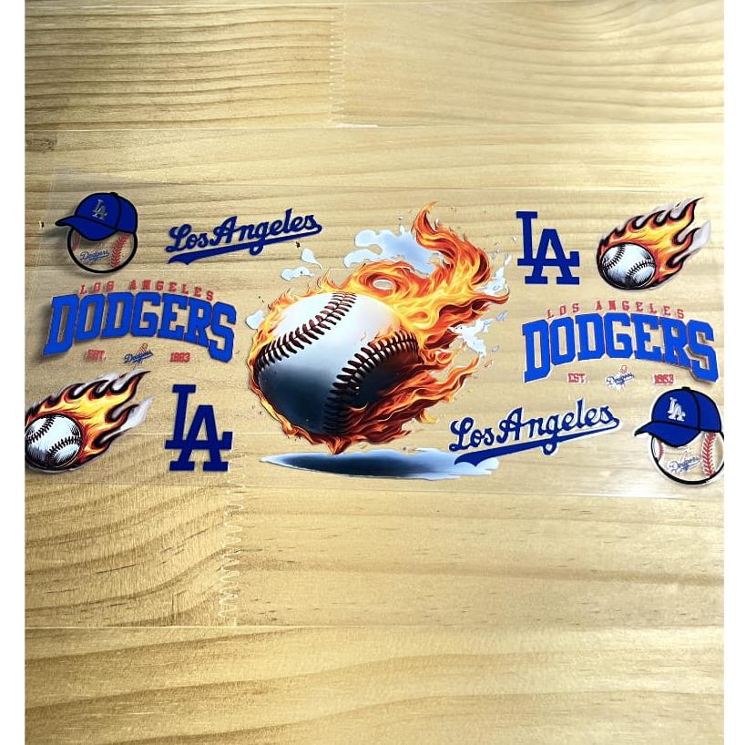 16oz UVDTF Cup Wraps,Sport ,Baseball ,Los Angeles Dogers
