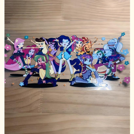 16oz UVDTF Cup Wraps , Cartoon, Little Pony
