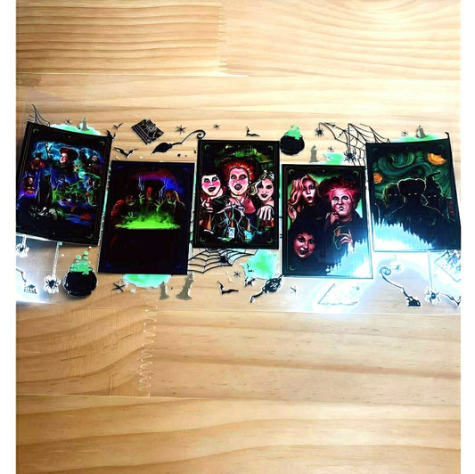 16oz UVDTF Cup Wraps,Cartoon, Hocus Pocus