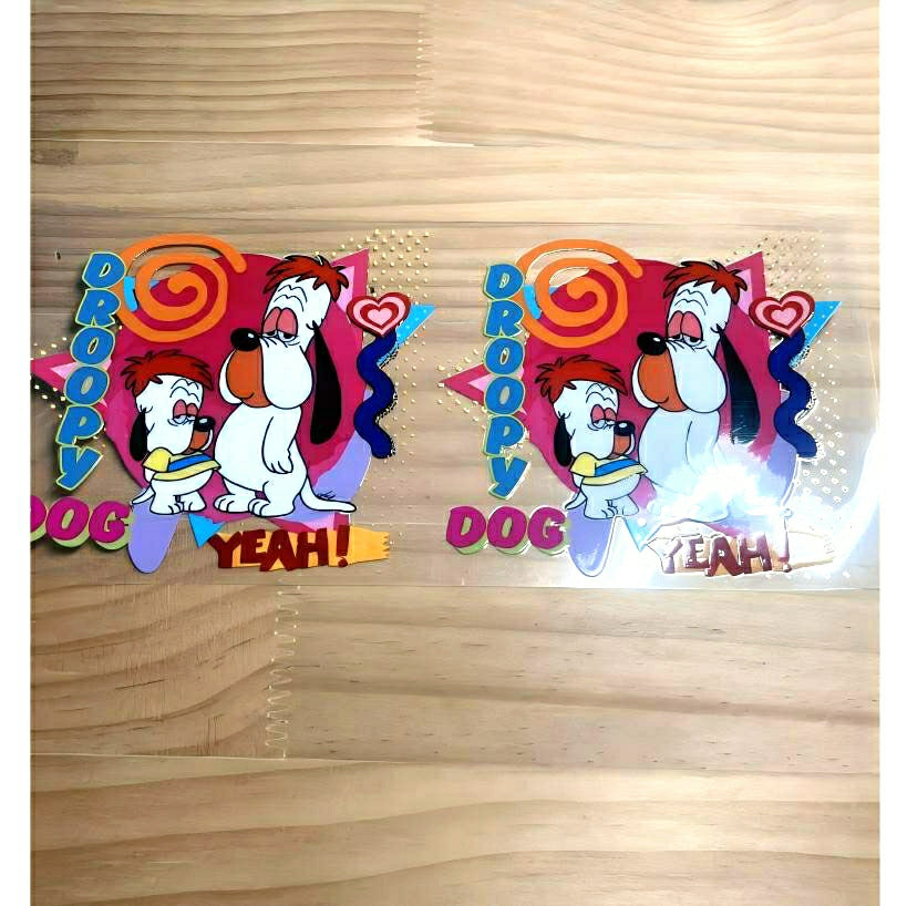 16oz UVDTF Cup Wraps, Cartoon, Droopy & Dripple