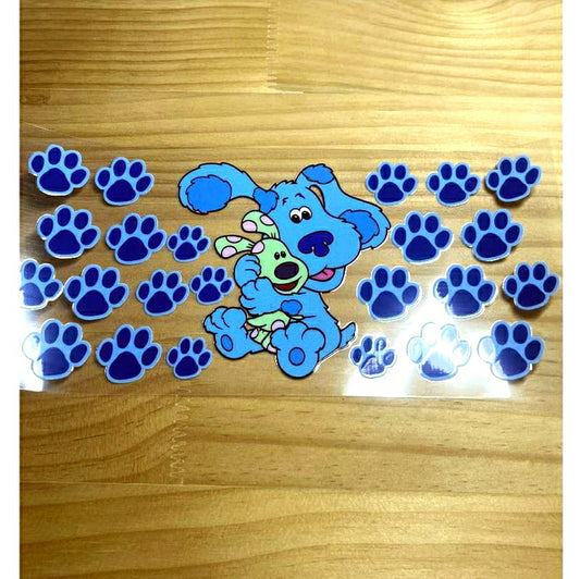 16oz UVDTF Cup Wraps, Cartoon, Blue's Clues