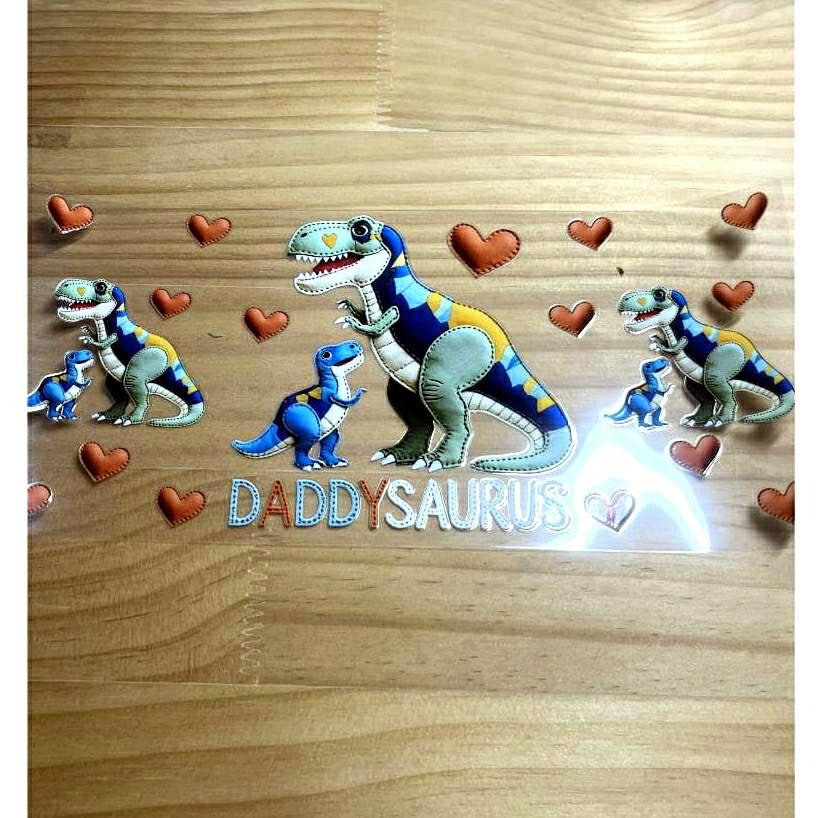 16oz UVDTF Cup Wraps,Cartoon,Dinosaur
