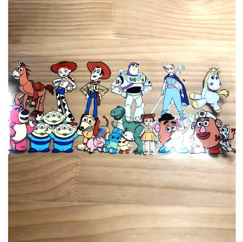 16oz UVDTF Cup Wraps, Cartoon , Toy Story