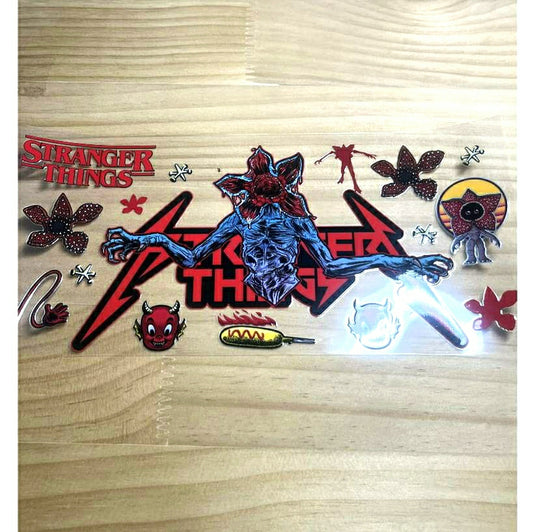 16oz UVDTF Cup Wraps ,Cartoon ,Stranger Things