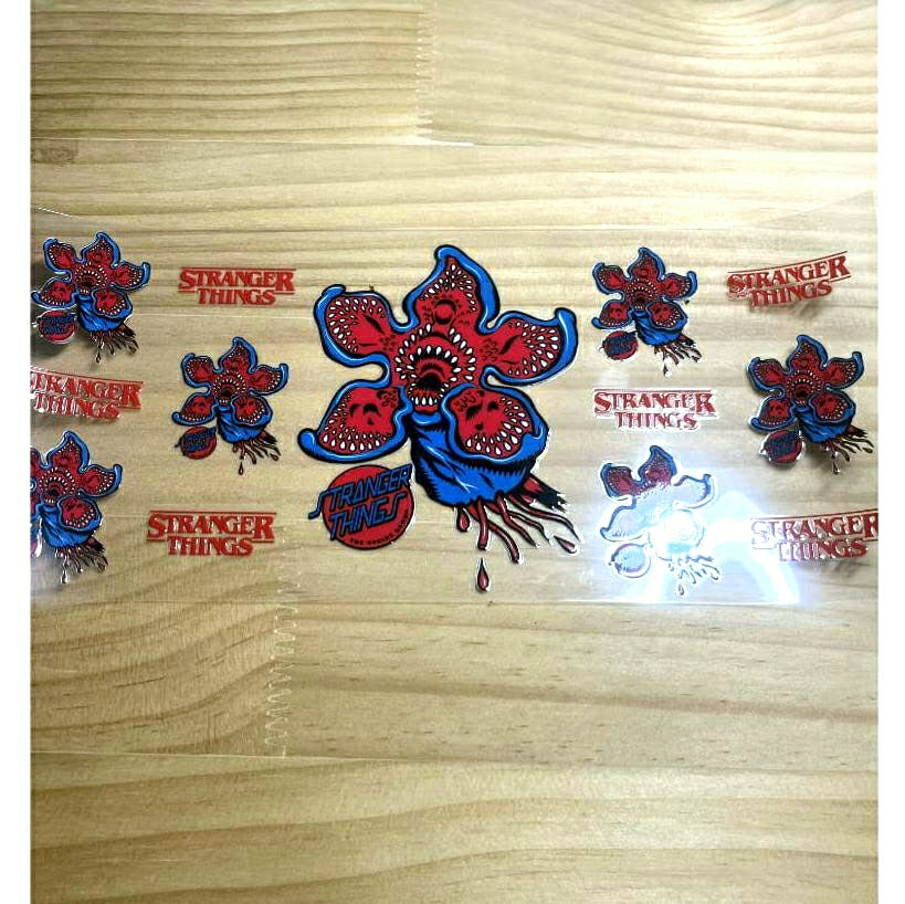 16oz UVDTF Cup Wraps ,Cartoon ,Stranger Things