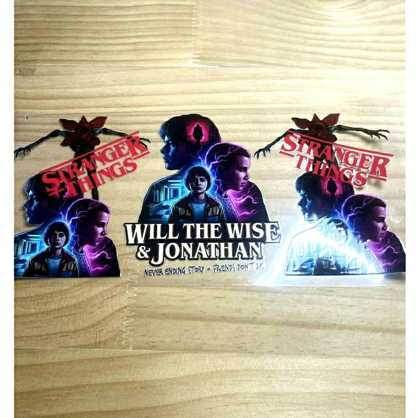 16oz UVDTF Cup Wraps ,Cartoon ,Stranger Things