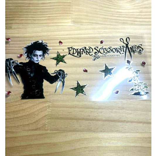 16oz UVDTF Cup Wraps, Cartoon, Eward Scissor Hands