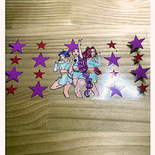 16oz UVDTF Cup Wraps,Cartoon,KPOP