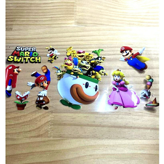 16oz UVDTF Cup Wraps,Cartoon,Super Mario