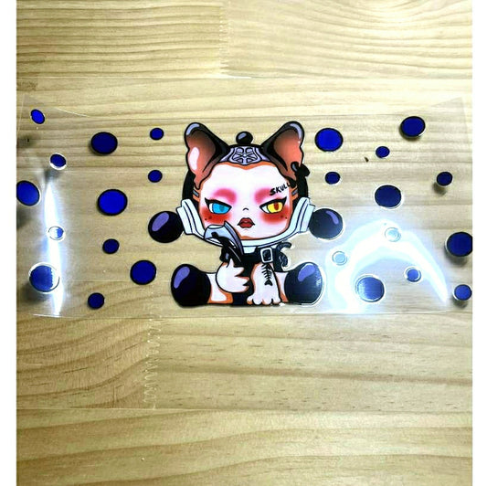 16oz UVDTF Cup Wraps, Cartoon, Skullpanda