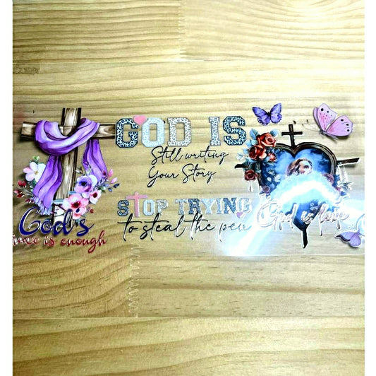16oz UVDTF Cup Wraps, God & Religion & Faith