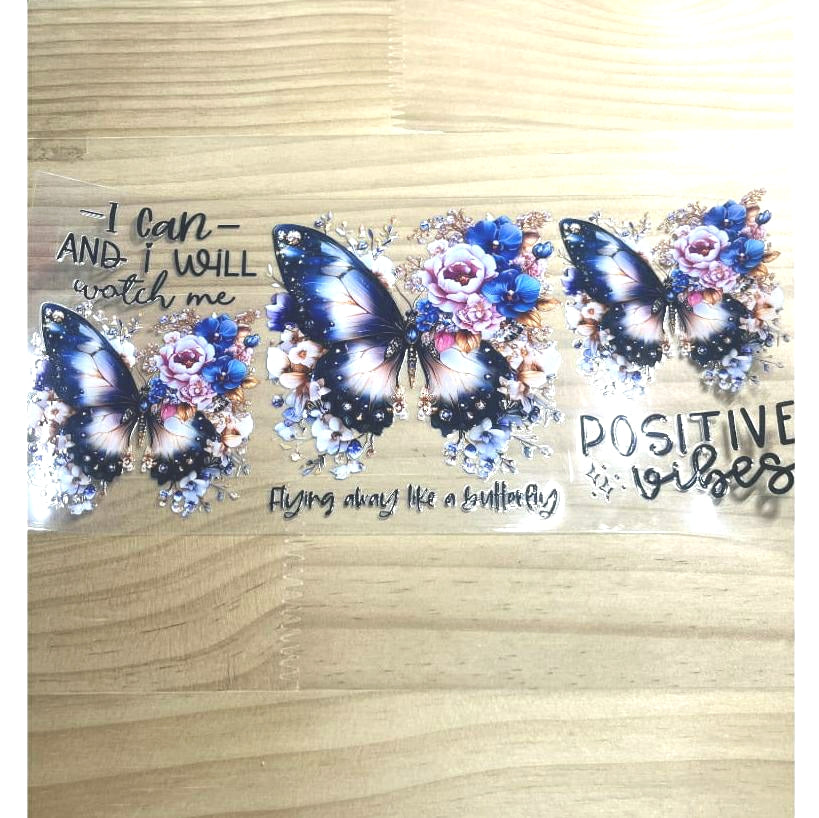 16oz UVDTF Cup Wraps, Butterfly