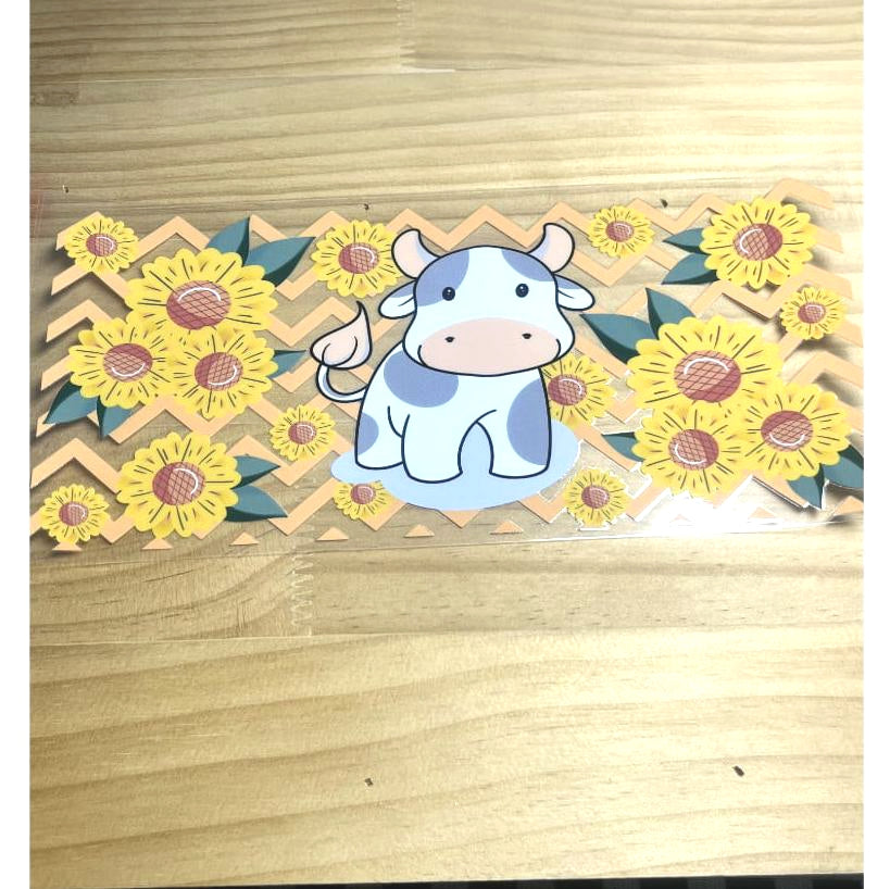 16oz UVDTF Cup Wraps ,Cow