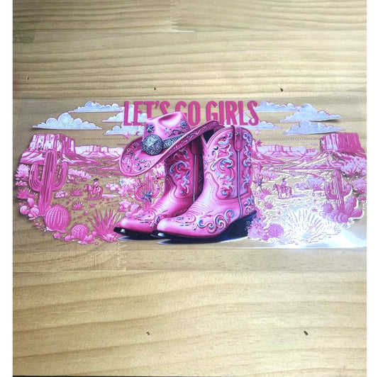 16oz UVDTF Cup Wraps,Cowgirl Boots