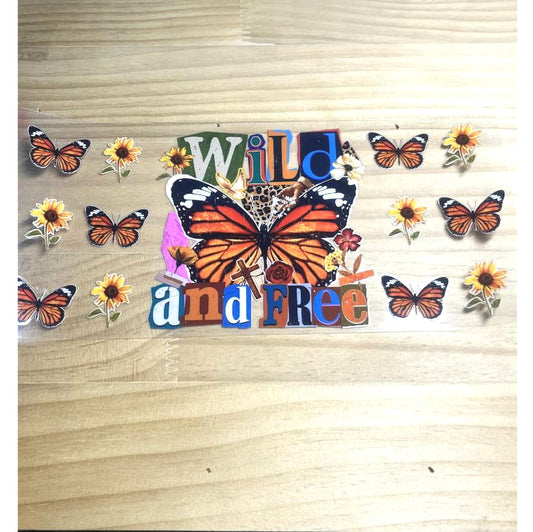 16oz UVDTF Cup Wraps, Butterfly