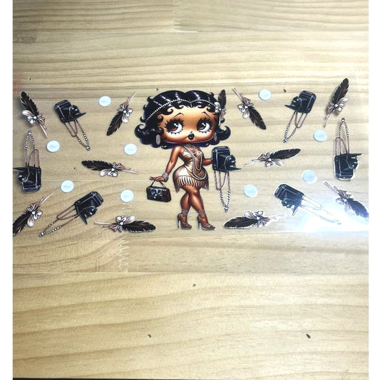 16oz UVDTF Cup Wraps ,Betty Boop