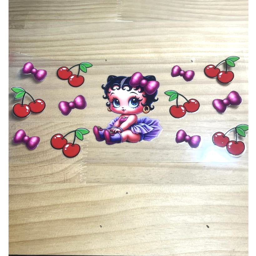 16oz UVDTF Cup Wraps, Betty Boop