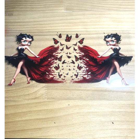 16oz UVDTF Cup Wraps ,Betty Boop
