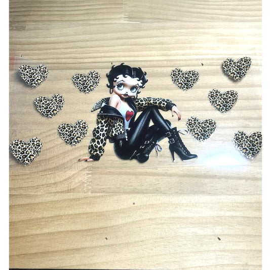 16oz UVDTF Cup Wraps ,Betty Boop