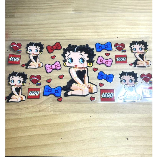16oz UVDTF Cup Wraps ,Betty Boop