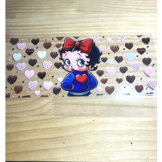 16oz UVDTF Cup Wraps ,Betty Boop